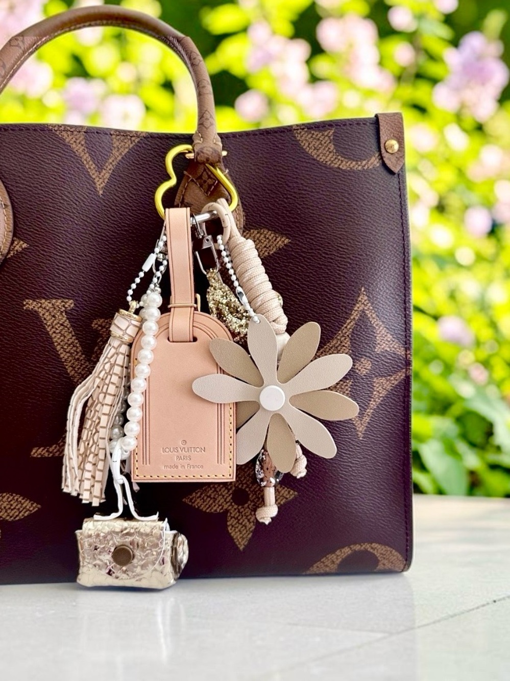 Louis Vuitton Luggage Tag, LV Poignet with Bag Charms